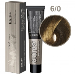 Estel DeLuxe Silver (for gray hair) - cream dye 6/0 (60 ml)