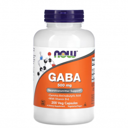 GABA с витамином B6, NOW Foods