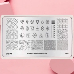 Go!Stamp! Пластина для стемпинга - №45 Geometry by @olala.nail.studio