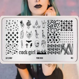 Go!Stamp! Пластина для стемпинга - №3 Punk rock