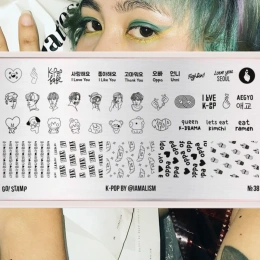 Go!Stamp! Пластина для стемпинга - №38 K-Pop by @iamalism
