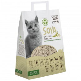 M-PETS სოიოს ორგანული ქვიშა კატისათვის 6 ლ – 100% ბიოდეგრადირებადი