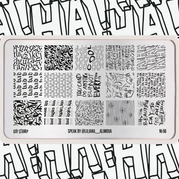 Go!Stamp! Stamping Plate - No. 56 Speak